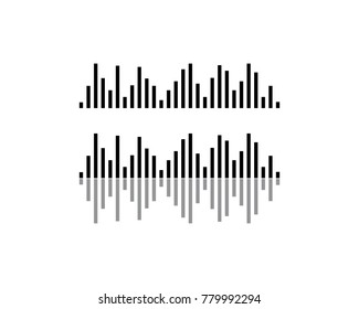 sound wave ilustration logo vector icon template