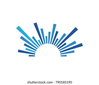 sound wave ilustration logo vector icon template