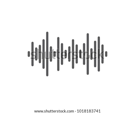 sound wave ilustration logo vector icon template