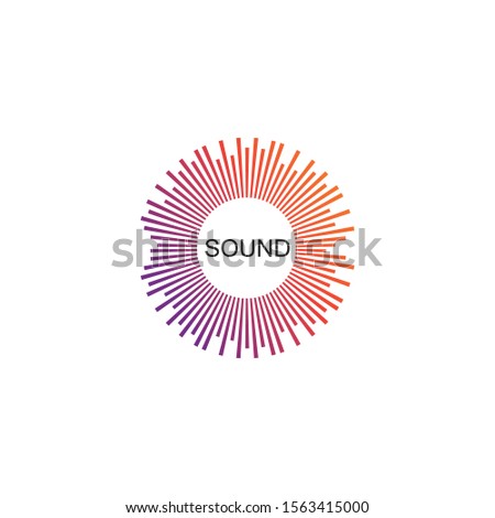 
sound wave ilustration logo vector icon template