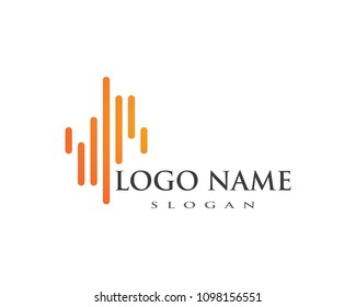 sound wave ilustration vector icon template