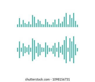 sound wave ilustration vector icon template