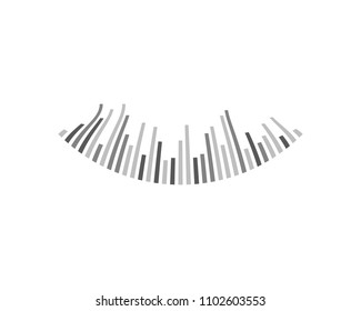 sound wave ilustration vector icon template