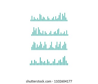 sound wave ilustration vector icon template