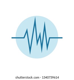sound wave isolated icon