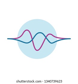 sound wave isolated icon