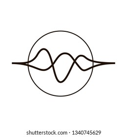 sound wave isolated icon