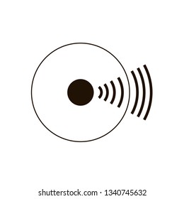 sound wave isolated icon