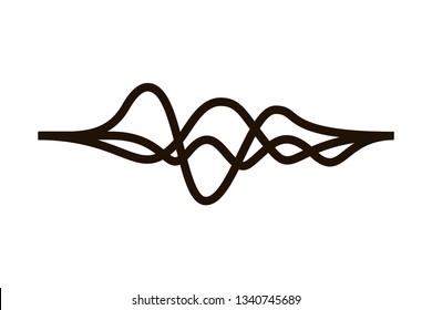sound wave isolated icon