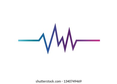 sound wave isolated icon