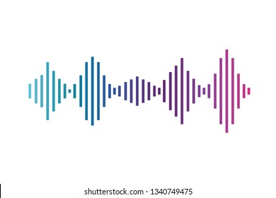 sound wave isolated icon