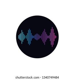 sound wave isolated icon