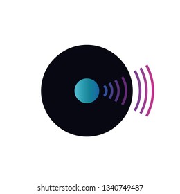 sound wave isolated icon