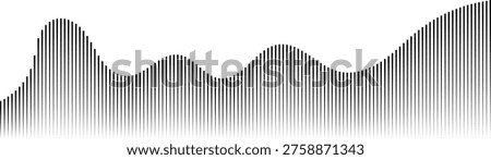 Sound wave line background, abstract equalizer with light glow effect, voice audio message, assistant, beat. Soundwave illustration. Vector