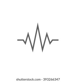Symbol für Schallwellen-Linie.
