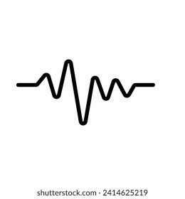 Sound Wave line icon vector design