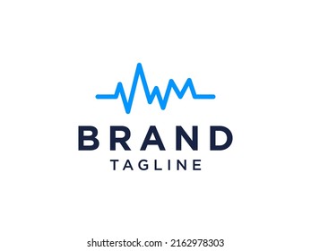 Sound Wave Line or Medical heartbeat Monitor Vector Illustration
