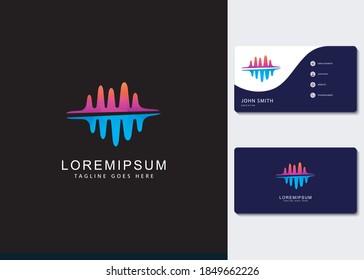 Sound Wave Logo And Business Card