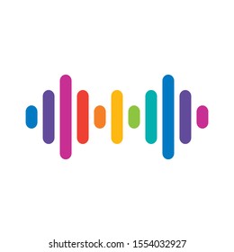 Sound Wave Logo can be used for company, icon, print, and others.