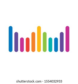 Sound Wave Logo can be used for company, icon, print, and others.