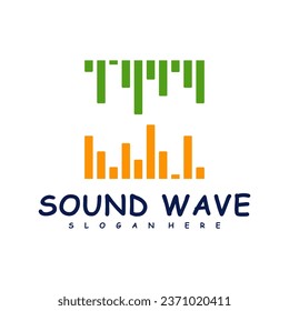 Sound-Wave-Logo-Design-Vektor. Sound-Wave-Illustration-Design