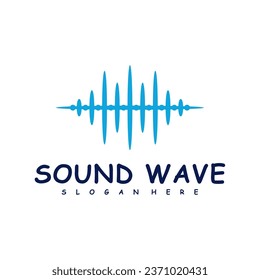 Sound wave logo design concept vector. Sound wave illustration design