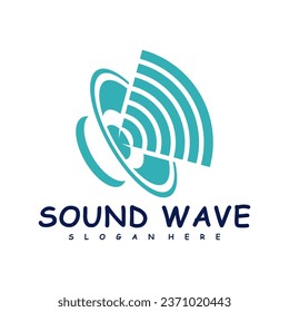 Sound wave logo design concept vector. Sound wave illustration design