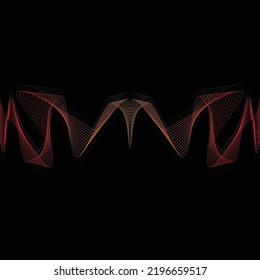 Sound Wave Logo Design, Music Flow Vector, Background Illustration and Wallpaper