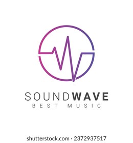 Sound Wave Logo Design Music Logotype