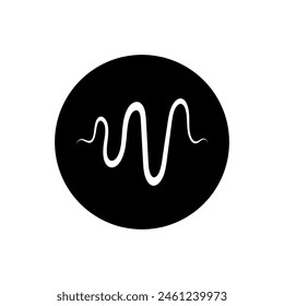 Ilustración vectorial de diseño de logotipo de Sound Wave