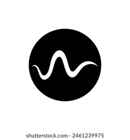 Sound Wave Logo Design Vektorillustration