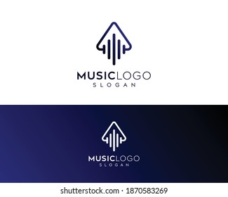 Sound Wave Logo Design,Wave Music Logo,Dj Logo design,music headphones vector logo design