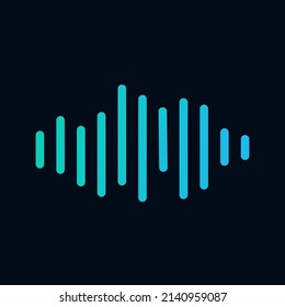 Sound wave logo icon music logo design vector illustration 
