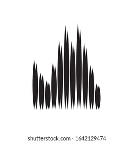 Sound wave logo illustration design