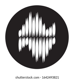 Sound wave logo illustration design