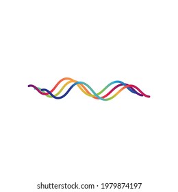 Sound wave logo and symbol vector