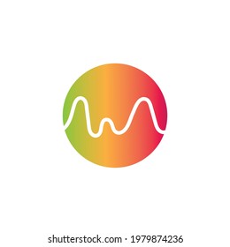 Sound-Wave-Logo und Symbol-Vektorgrafik