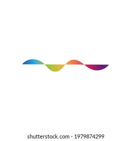 Sound wave logo and symbol vector