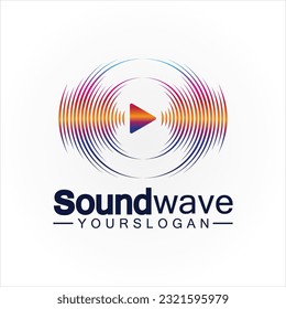 Sound-Wave-Logo und Symbol-Vektorgrafik