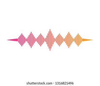 Sound wave logo template
