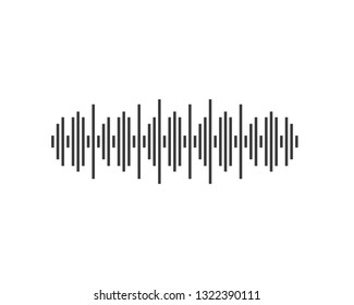 Sound wave logo template