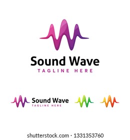 Sound wave logo template