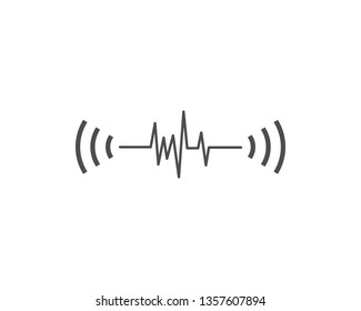 Sound wave Logo Template vector