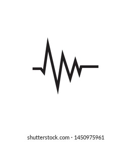 Sound wave logo template vector icon illustration