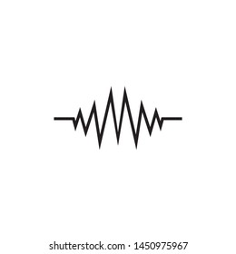 Sound wave logo template vector icon illustration