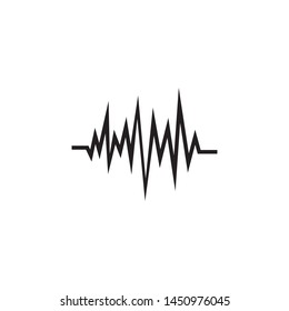 Sound wave logo template vector icon illustration