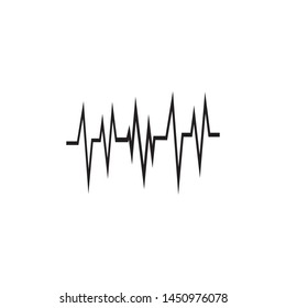 Sound wave logo template vector icon illustration