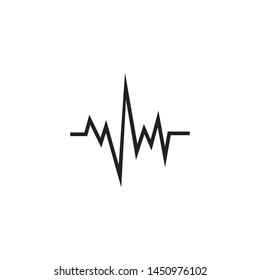 Sound wave logo template vector icon illustration