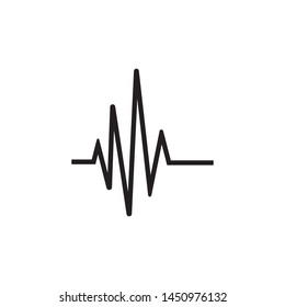 Sound wave logo template vector icon illustration