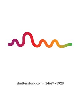 
Sound wave logo template vector icon illustration 